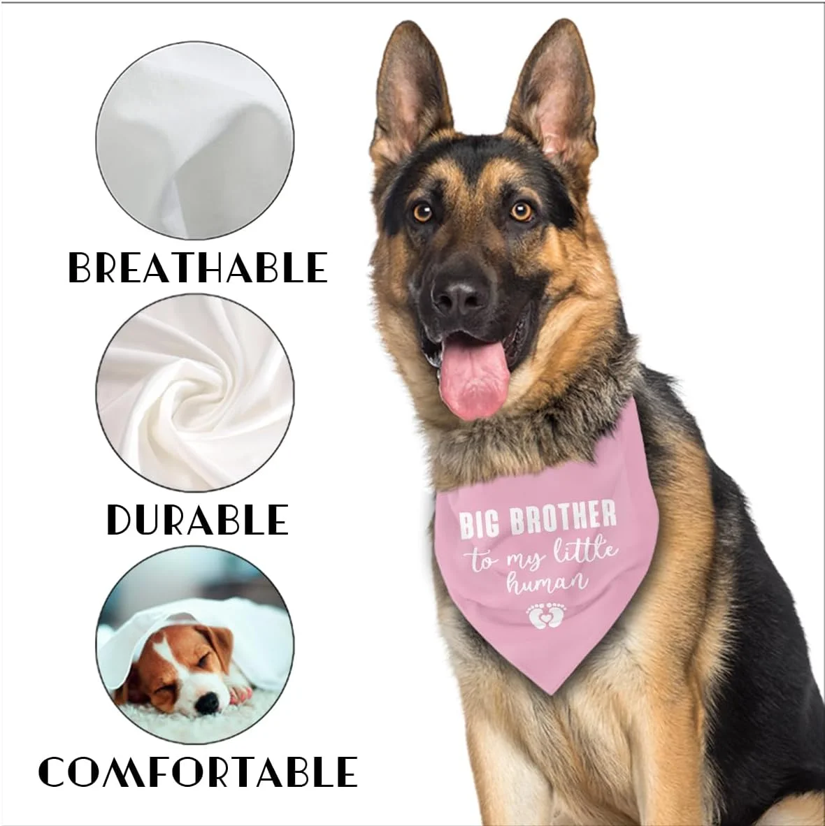 دستمال گردن سگ صورتی، دستمال گردن حیوانات خانگی برادر بزرگتر برای انسان کوچک من، دستمال گردن سگ پسرانه برای سگ، گربه، توله سگ کوچک، متوسط و بزرگ، دستمال گردن سگ برای اعلام بارداری دستمال گردن سگ صورتی، دستمال گردن حیوانات خانگی برادر بزرگتر برای انسان کوچک من، دستمال گردن سگ پسرانه برای سگ، گربه، توله سگ کوچک، متوسط و بزرگ، دستمال گردن سگ برای اعلام بارداری