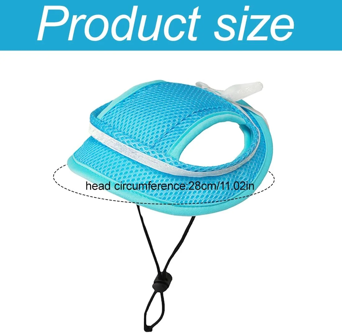 کلاه بیسبال سگ، کلاه آفتابی تابستانی برای سگ ها، کلاه آفتابی قابل تنظیم و تنفسی با سوراخ برای سگ های کوچک کلاه بیسبال سگ، کلاه آفتابی تابستانی برای سگ ها، کلاه آفتابی قابل تنظیم و تنفسی با سوراخ برای سگ های کوچک
