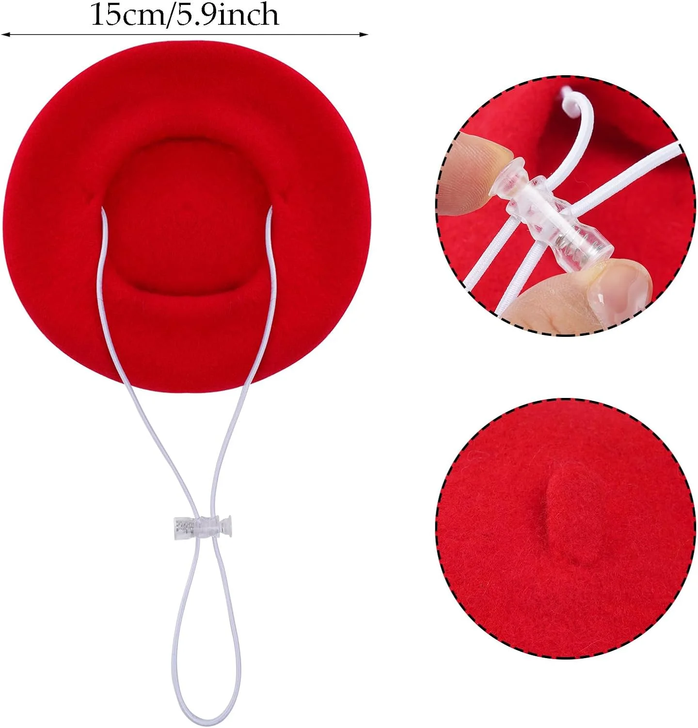 ست برت سگ شامل برت، شال گردن و عینک برای سگ های کوچک، گربه و عروسک