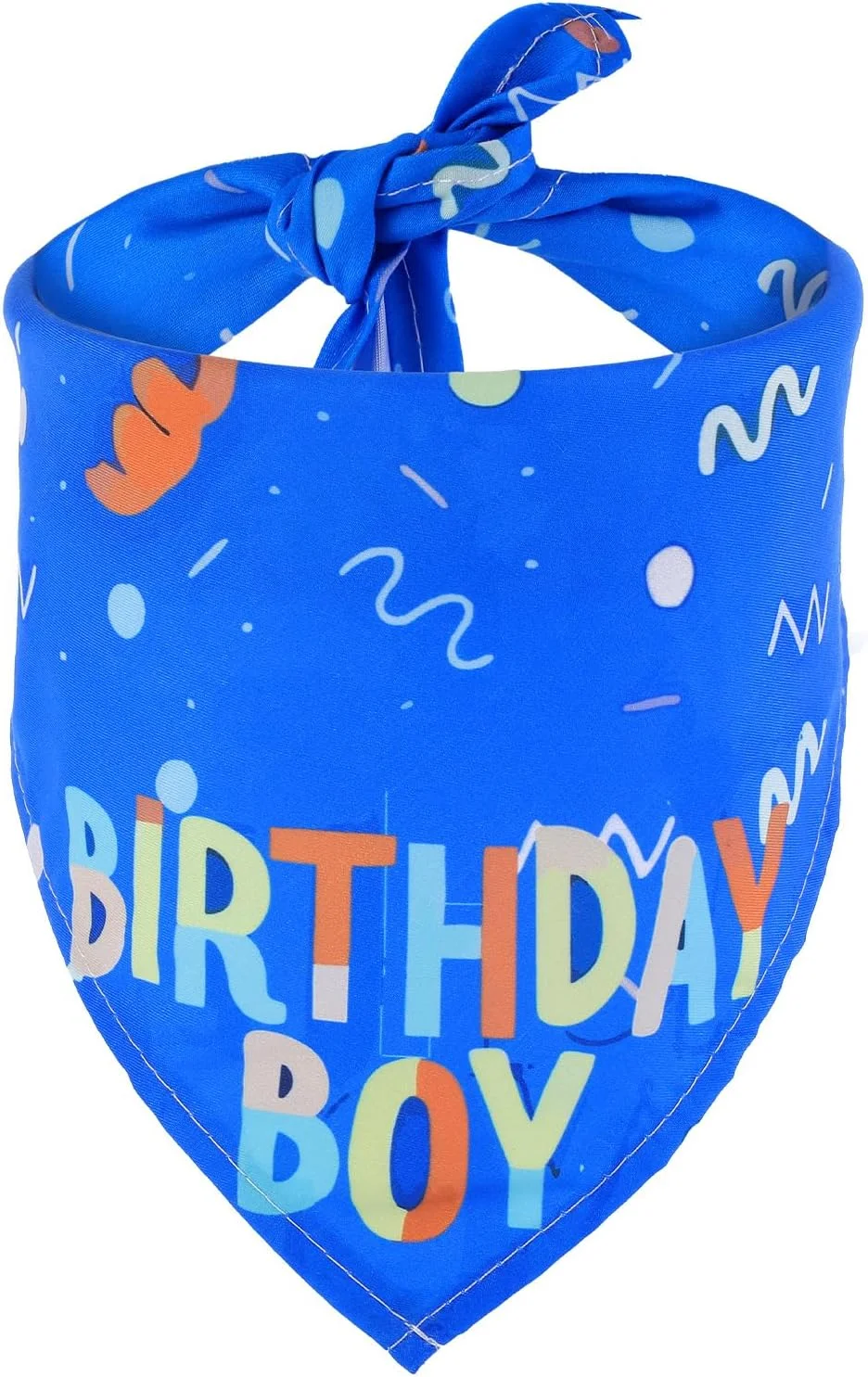 دستمال گردن سگ طرح تولد، دستمال گردن آبی سگ لوازم مهمانی حیوانات خانگی شال حیوانات خانگی برای سگ های بزرگ