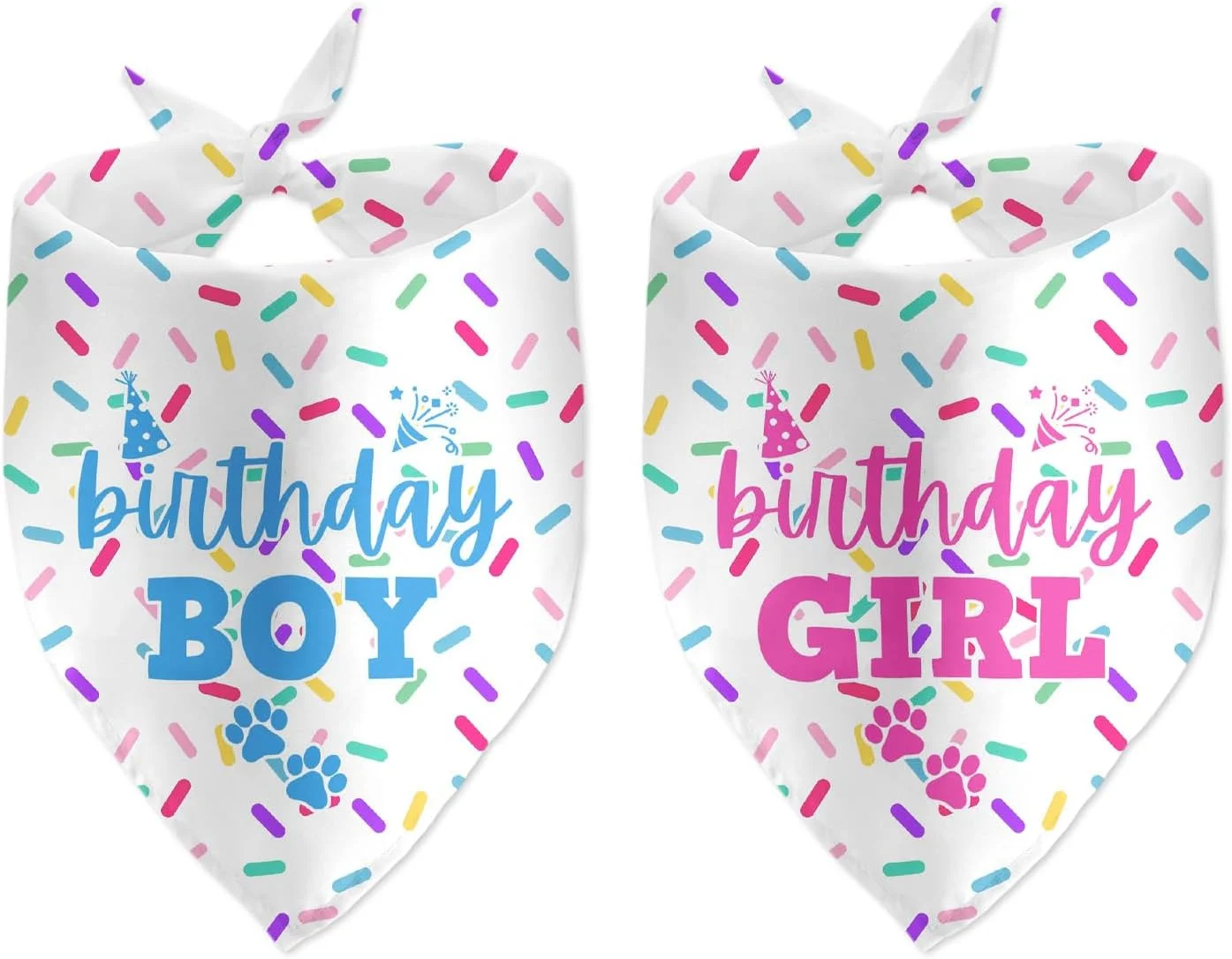 دو عدد دستمال گردن سگ با طرح تولد، مناسب برای عکس برداری حیوانات خانگی، لوازم تزئینی جشن تولد سگ