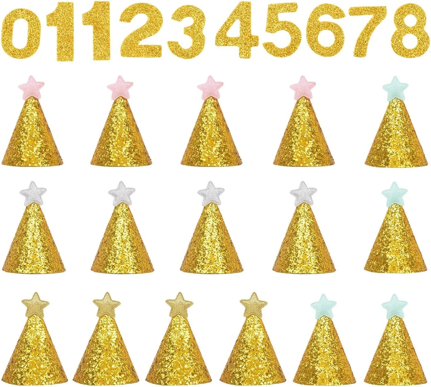 16 عدد کلاه تولد سگ و 1 مجموعه برچسب دیجیتال، کلاه تولد براق و زیبا، لوازم مهمانی حیوانات خانگی، لوازم آرایش حیوانات خانگی. 16 عدد کلاه تولد سگ و 1 مجموعه برچسب دیجیتال، کلاه تولد براق و زیبا، لوازم مهمانی حیوانات خانگی، لوازم آرایش حیوانات خانگی.