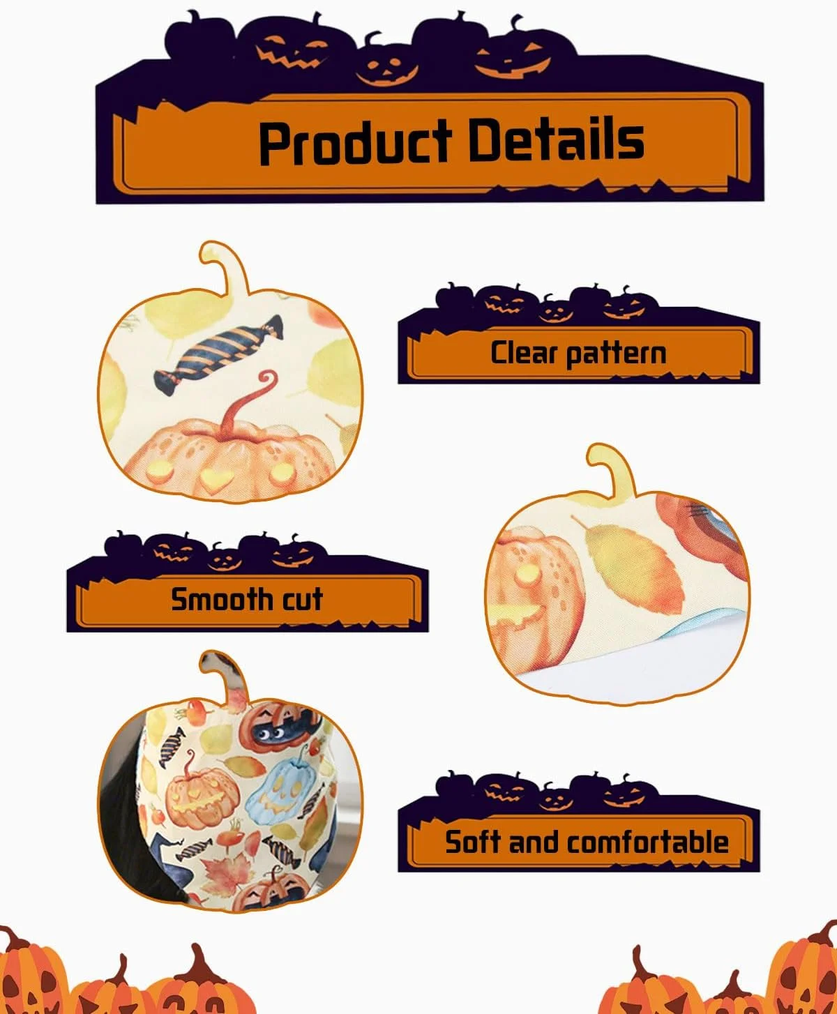 بسته 3 عددی دستمال گردن سگ هالووین، دستمال سر سگ مثلثی قابل تنظیم با طرح کدو تنبل جادوگر، مناسب برای لباس های هالووین سگ بسته 3 عددی دستمال گردن سگ هالووین، دستمال سر سگ مثلثی قابل تنظیم با طرح کدو تنبل جادوگر، مناسب برای لباس های هالووین سگ