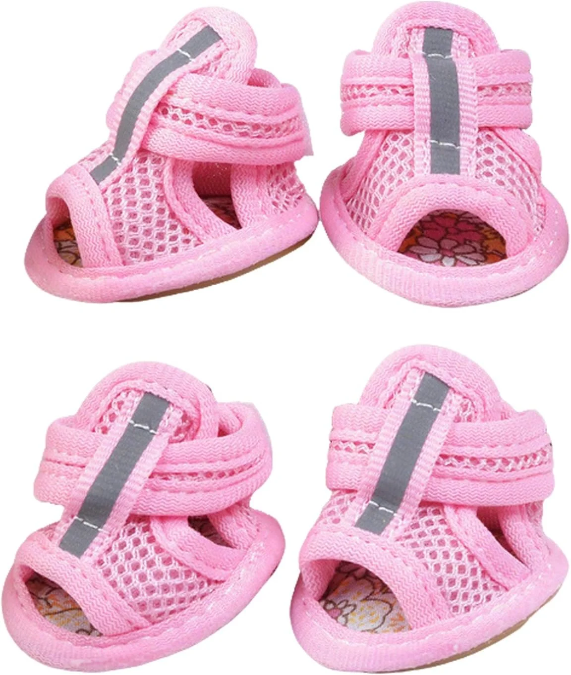 کفش سگ و محافظ پنجه، کفش ضد لغزش سگ برای فضای باز - محافظ های بازتابنده کفش ضد لغزش برای باران، شب، ساحل، پیاده روی شهری، فضای باز، داخل خانه، پیاده رو و مسافرت