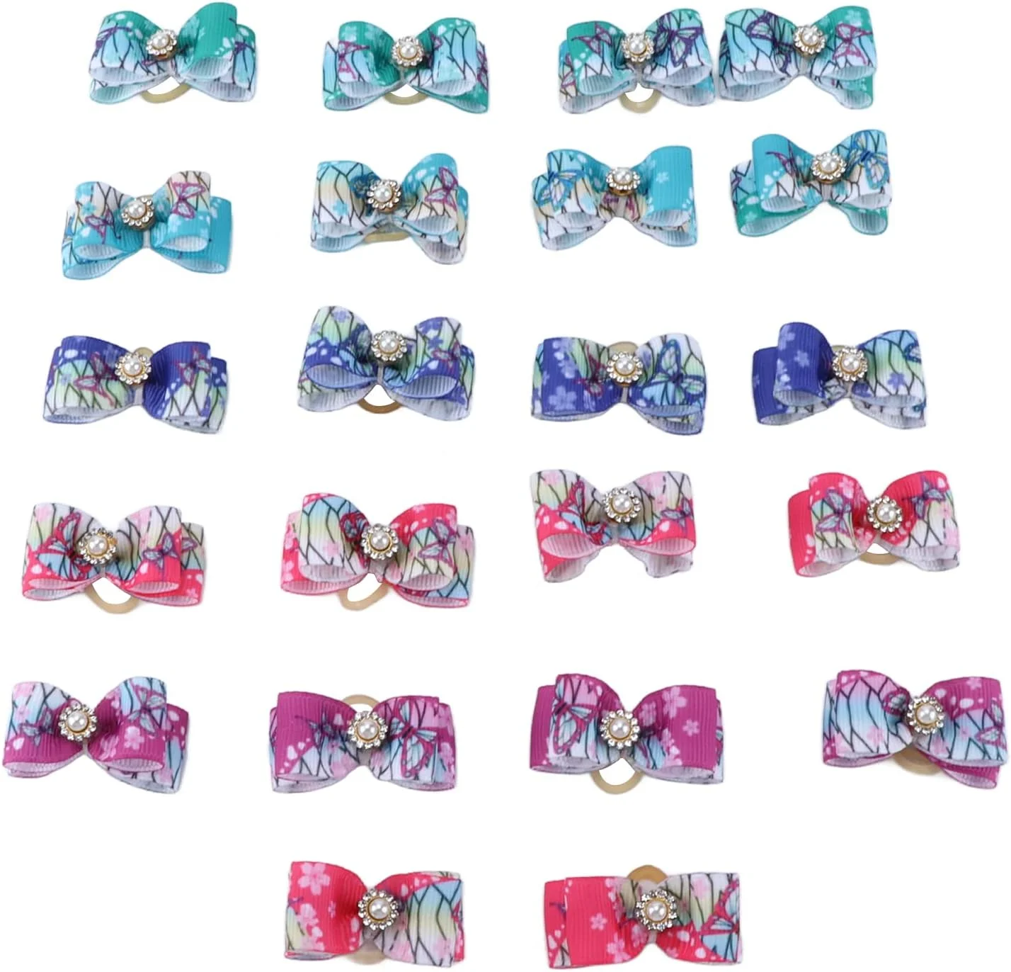 کش موی پاپیونی حیوانات خانگی، اکسسوری رنگارنگ برای آراستن سگ و گربه، مناسب جشن