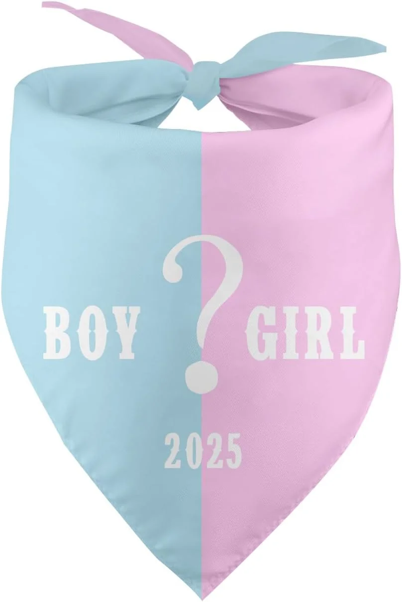 دستمال گردن سگ با طرح اعلام جنسیت نوزاد، مناسب برای عکاسی و لوازم جانبی حیوانات خانگی، هدیه ای برای دوستداران سگ