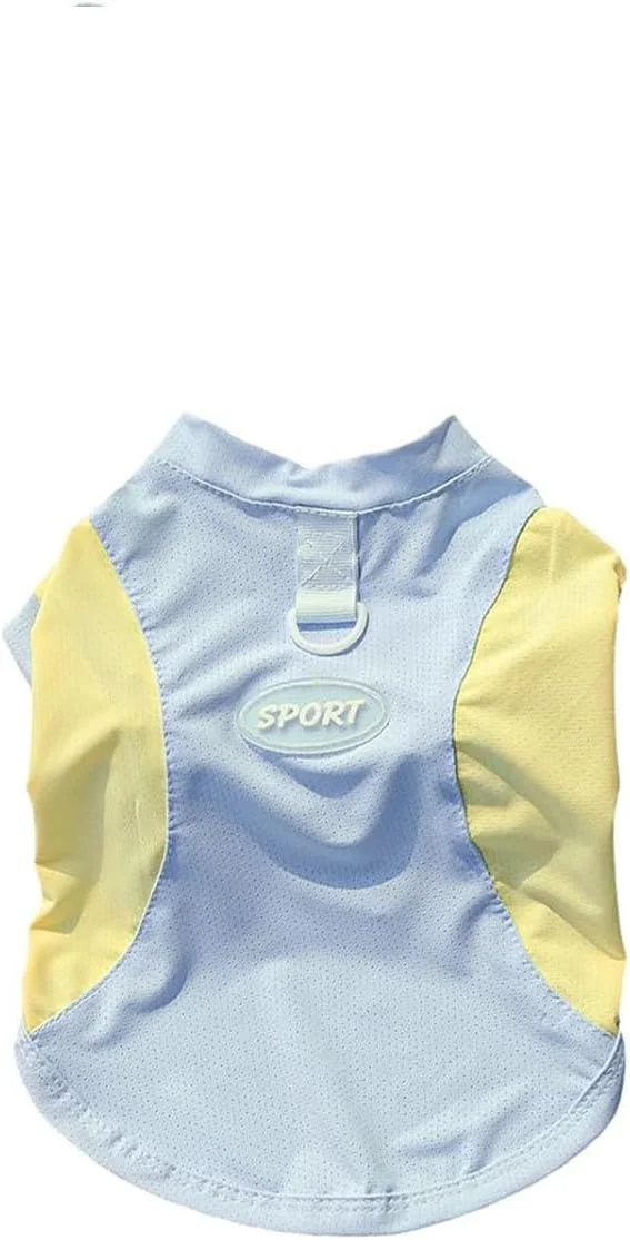 لباس خنک کننده تابستانی تنفسی حیوانات خانگی، جلیقه توری ابریشم یخی برای سگ، گربه، توله سگ و لوازم جانبی لباس