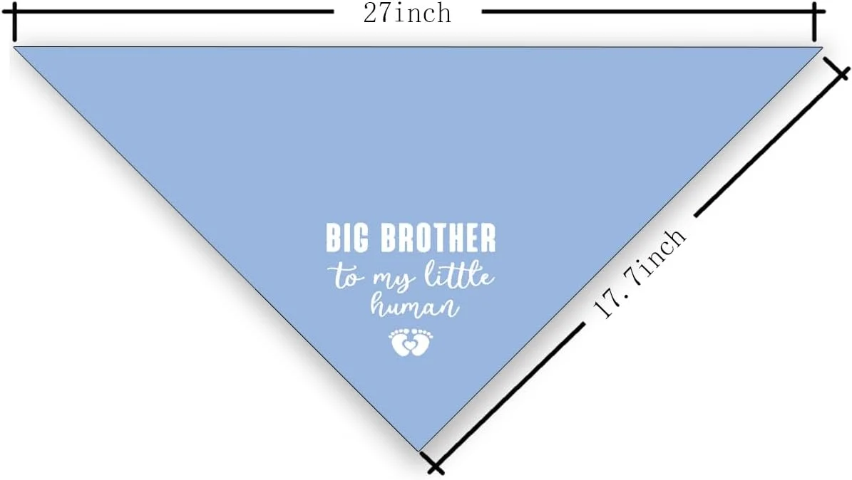 دستمال گردن سگ برادر بزرگ، دستمال گردن حیوان خانگی برادر بزرگ برای انسان کوچک من، دستمال گردن سگ پسرانه برای سگ، گربه، توله سگ کوچک، متوسط و بزرگ، دستمال گردن سگ اعلام بارداری