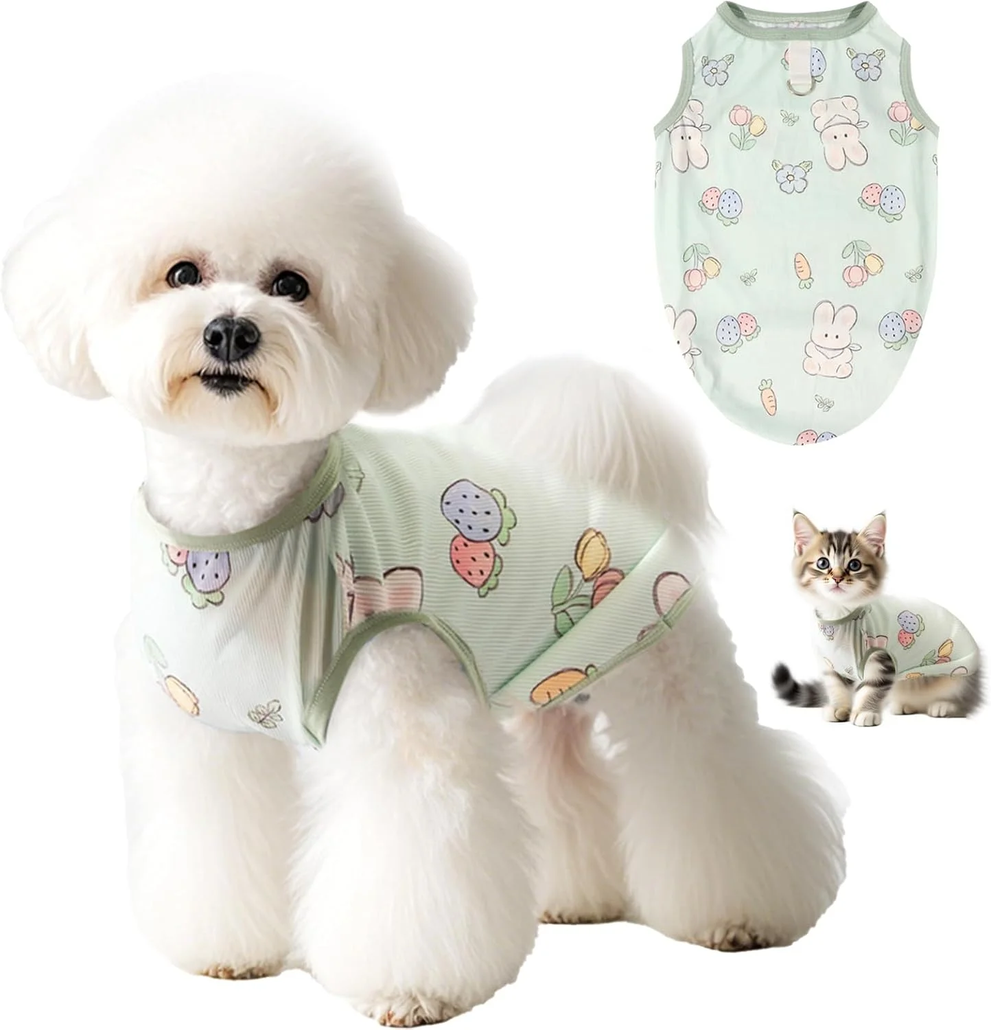 جلیقه خنک کننده سگ با طرح زیبا، جلیقه خنک کننده تنفسی برای سگ ها، جلیقه خنک کننده سگ محافظ آفتاب تابستانی با حلقه های D، جلیقه خنک کننده سگ برای سگ های کوچک در داخل و خارج از منزل و فعالیت ها