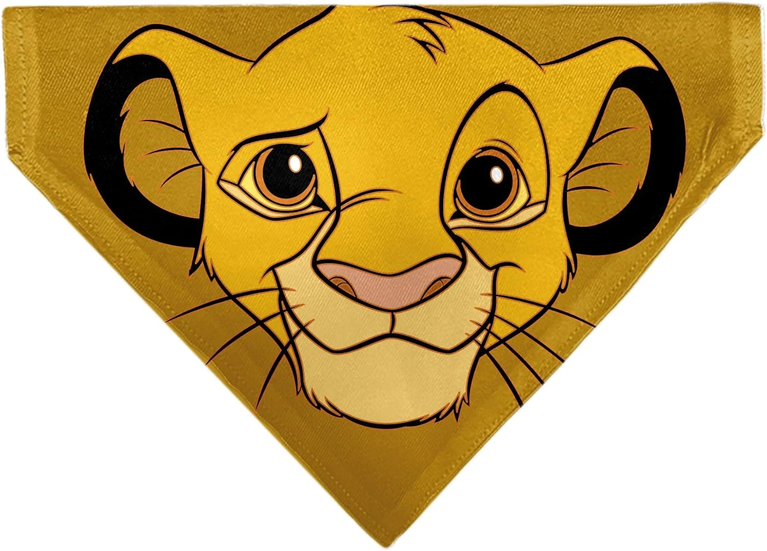 دستمال گردن سگ با طرح شیر شاه، سیمبا، نارنجی