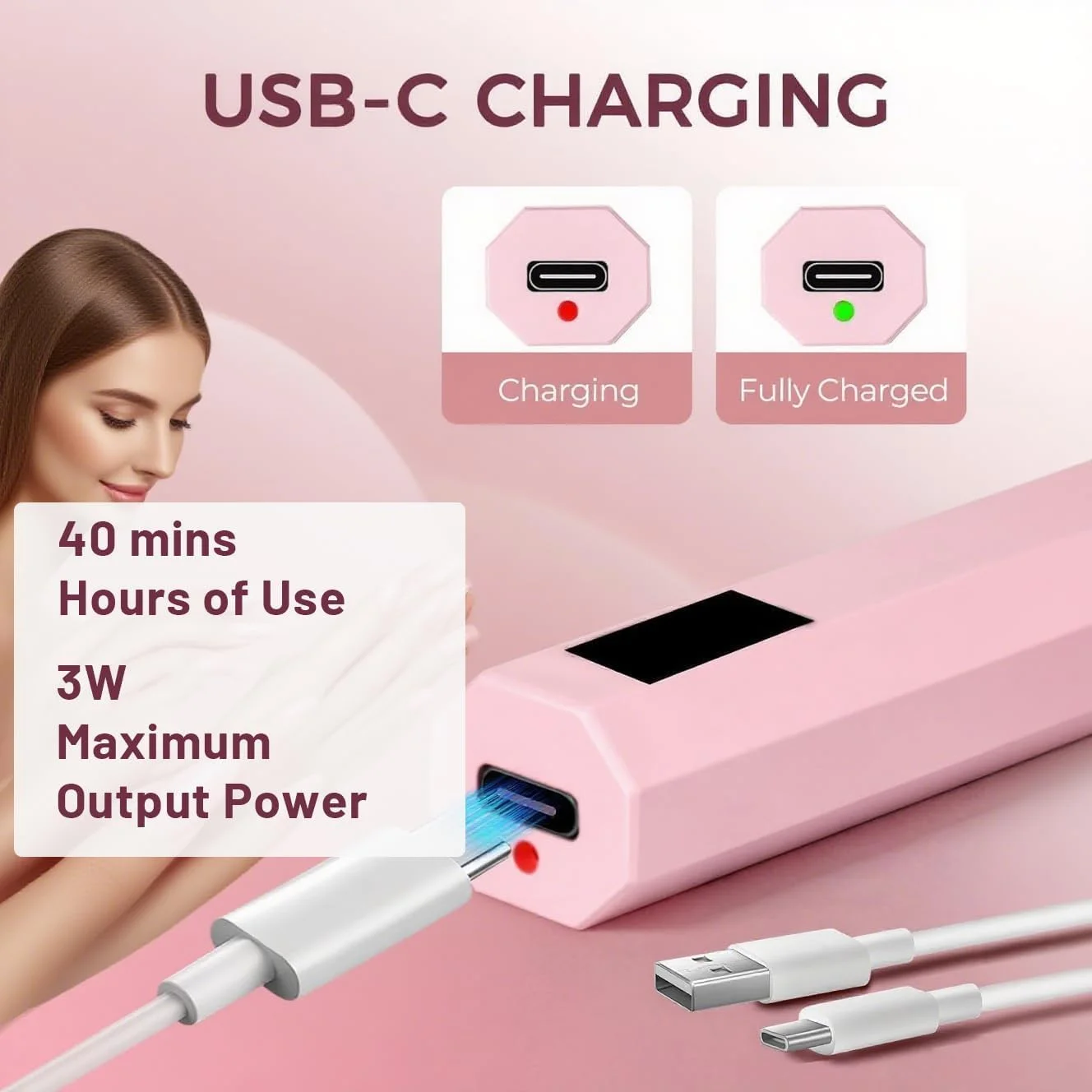 چراغ UV ناخن دستی، چراغ UV برای ناخن، لامپ LED قابل حمل 3 وات با 2 تنظیمات تایمر 20/60 ثانیه برای لاک ژل، مناسب برای استفاده خانگی، سالن و بانوان چراغ UV ناخن دستی، چراغ UV برای ناخن، لامپ LED قابل حمل 3 وات با 2 تنظیمات تایمر 20/60 ثانیه برای لاک ژل، مناسب برای استفاده خانگی، سالن و بانوان