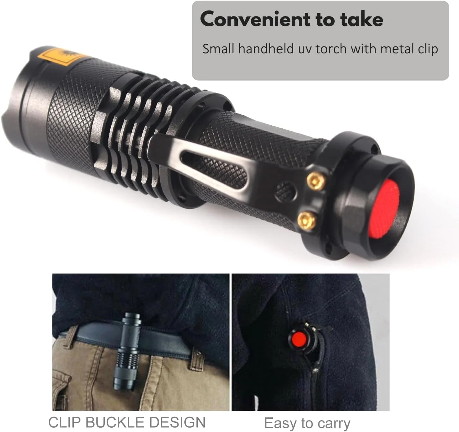 چراغ قوه UV قابل تنظیم با گیره، چراغ قوه LED فرابنفش، چراغ قوه قابل حمل، چراغ قوه کوچک 395 نانومتری SK68 (باتری AA شامل نمی شود) چراغ قوه UV قابل تنظیم با گیره، چراغ قوه LED فرابنفش، چراغ قوه قابل حمل، چراغ قوه کوچک 395 نانومتری SK68 (باتری AA شامل نمی شود)