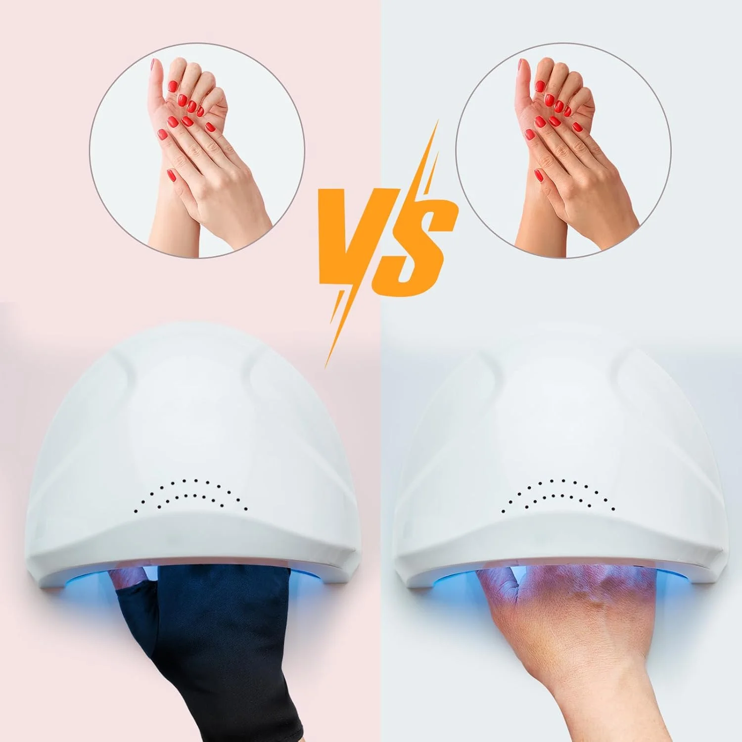 سایهود 3 جفت دستکش محافظ UV، دستکش های بدون انگشت ضد UV برای مانیکور ژلی، محافظت از دست ها در برابر لامپ UV خشک کن مانیکور (مشکی) سایهود 3 جفت دستکش محافظ UV، دستکش های بدون انگشت ضد UV برای مانیکور ژلی، محافظت از دست ها در برابر لامپ UV خشک کن مانیکور (مشکی)