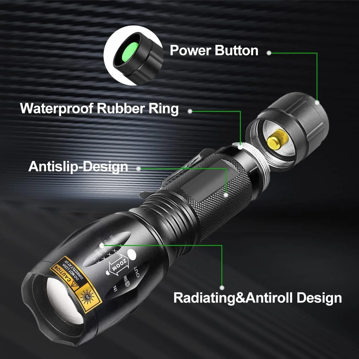 چراغ قوه تاکتیکی 2 در 1 UV+LED T Tersely، بسته 2 عددی، چراغ قوه UV با 4 حالت، چراغ قوه 395 نانومتری LED نور سیاه و نور سفید، چراغ قوه LED با لومن بالا برای کمپینگ، قطع برق و مواقع اضطراری چراغ قوه تاکتیکی 2 در 1 UV+LED T Tersely، بسته 2 عددی، چراغ قوه UV با 4 حالت، چراغ قوه 395 نانومتری LED نور سیاه و نور سفید، چراغ قوه LED با لومن بالا برای کمپینگ، قطع برق و مواقع اضطراری
