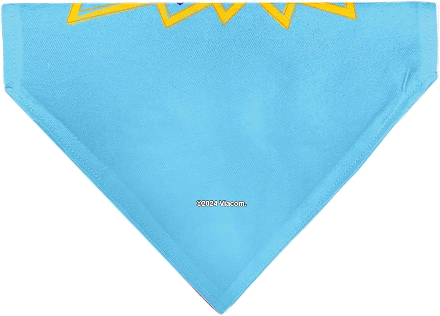 دستمال گردن سگ با طرح راگرتز، چهار شخصیت و لوگوی آبی روشن