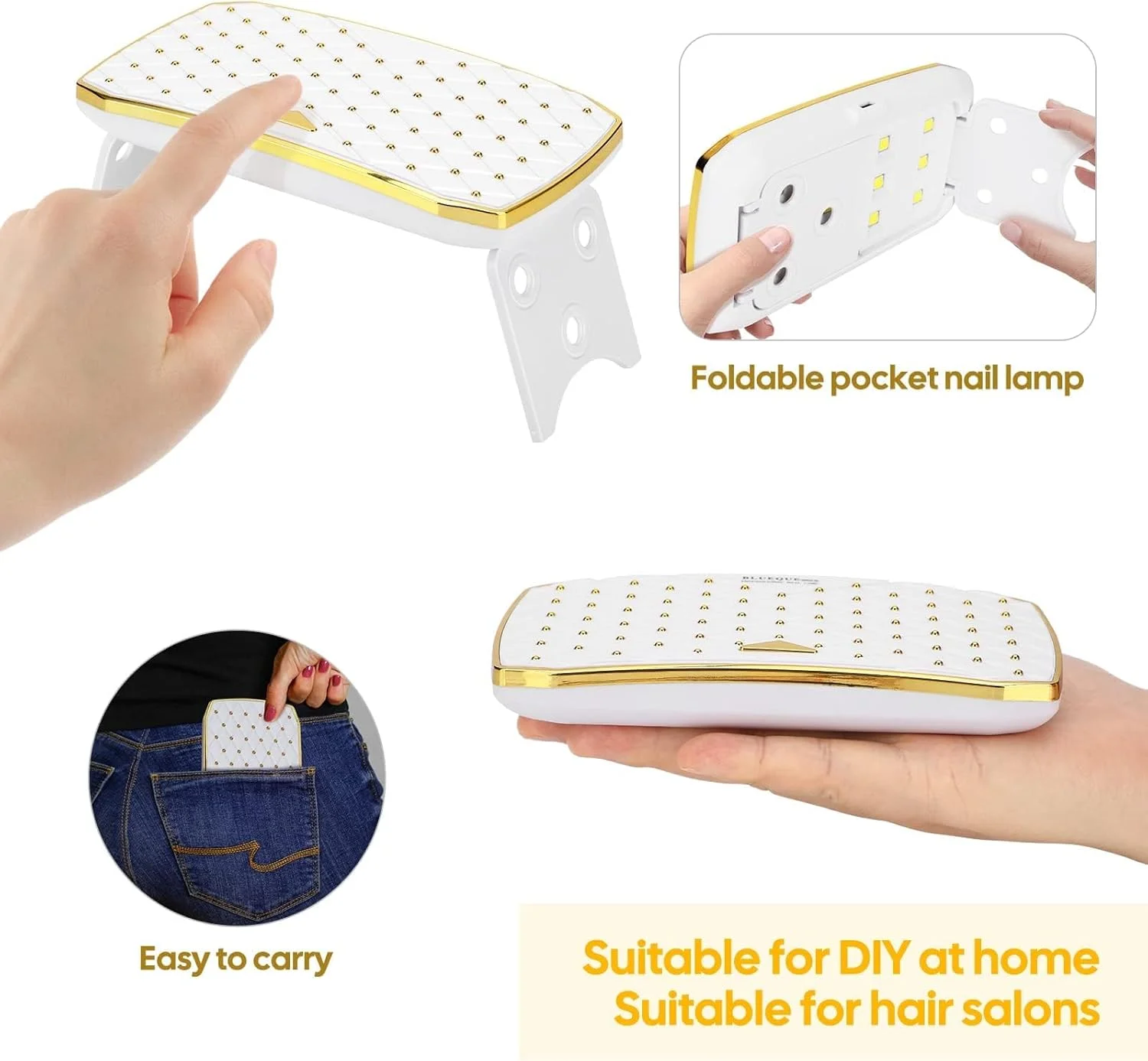 دستگاه خشک کن لاک ناخن WANGCL مدل تاشو و قابل حمل با نور UV LED 36 وات برای خشک کردن سریع طراحی ناخن دستگاه خشک کن لاک ناخن WANGCL مدل تاشو و قابل حمل با نور UV LED 36 وات برای خشک کردن سریع طراحی ناخن