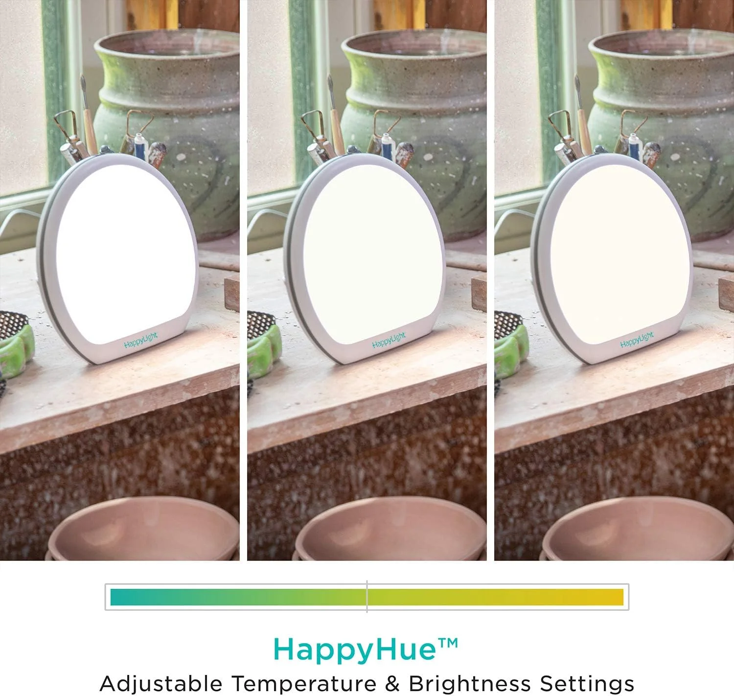 چراغ درمانی LED بدون اشعه UV مدل HappyLight Alba از Verilux® - نور سفید روشن با شدت 10,000 لوکس، روشنایی، رنگ و تایمر شمارش معکوس قابل تنظیم چراغ درمانی LED بدون اشعه UV مدل HappyLight Alba از Verilux® - نور سفید روشن با شدت 10,000 لوکس، روشنایی، رنگ و تایمر شمارش معکوس قابل تنظیم