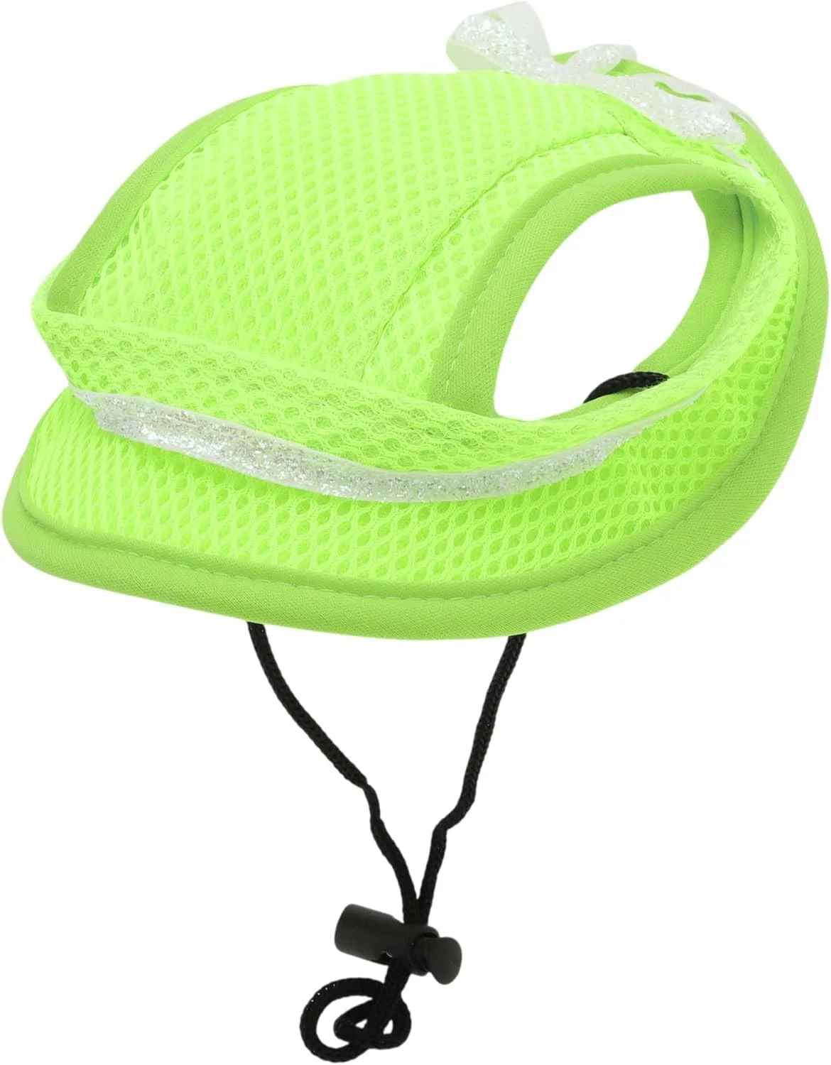 کلاه آفتابی سگ، کلاه بیسبالی قابل تنظیم با سوراخ گوش، کلاه محافظ آفتاب تابستانی حیوانات خانگی، کلاه آفتابی ورزشی در فضای باز برای سگ ها و گربه های کوچک، سایز M، سبز فسفری