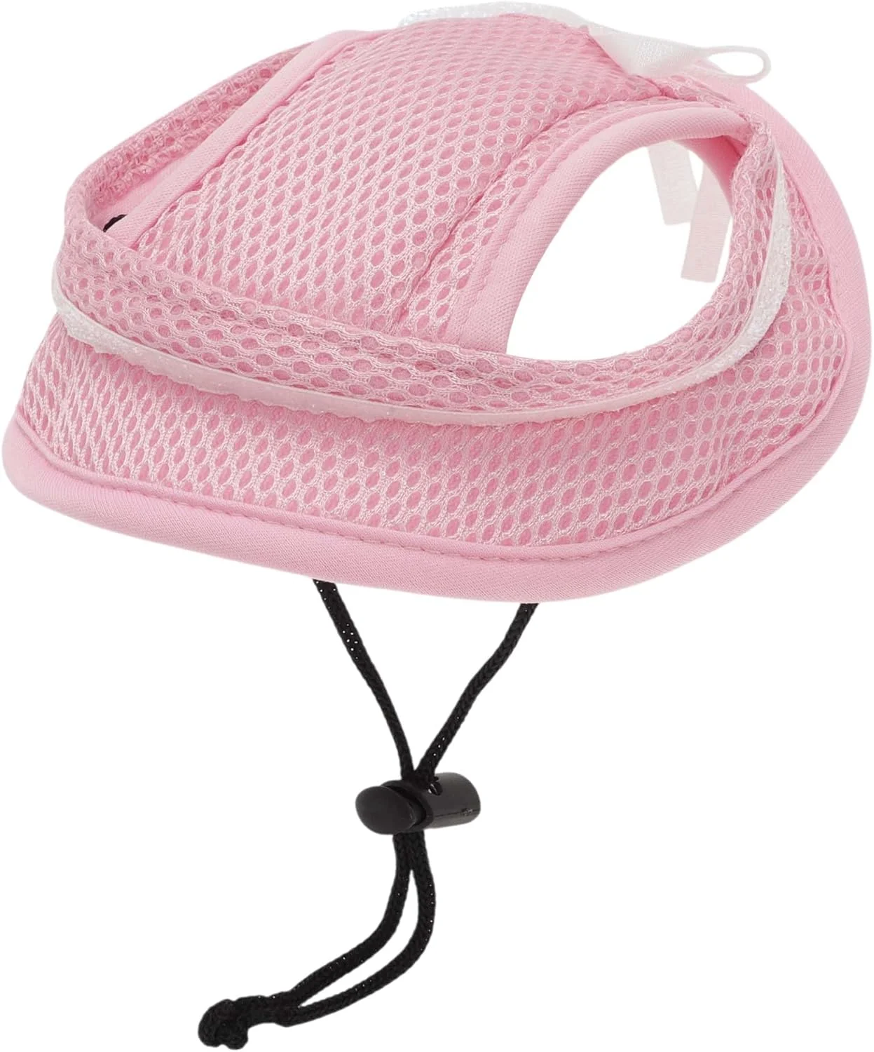 کلاه آفتابی سگ CAPASTEC، کلاه بیسبالی قابل تنظیم با سوراخ گوش، کلاه محافظ آفتاب تابستانی حیوانات خانگی برای سگ های کوچک، توله سگ ها، گربه ها، صورتی بزرگ