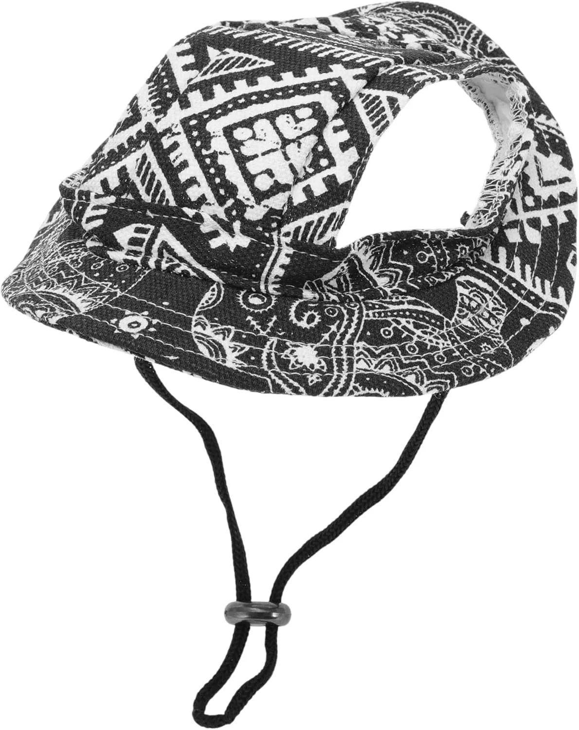 کلاه آفتابی سگ، کلاه بیسبالی قابل تنظیم با سوراخ گوش، کلاه محافظ آفتاب تابستانی حیوانات خانگی برای سگ های کوچک، توله سگ ها، گربه ها، مشکی کوچک