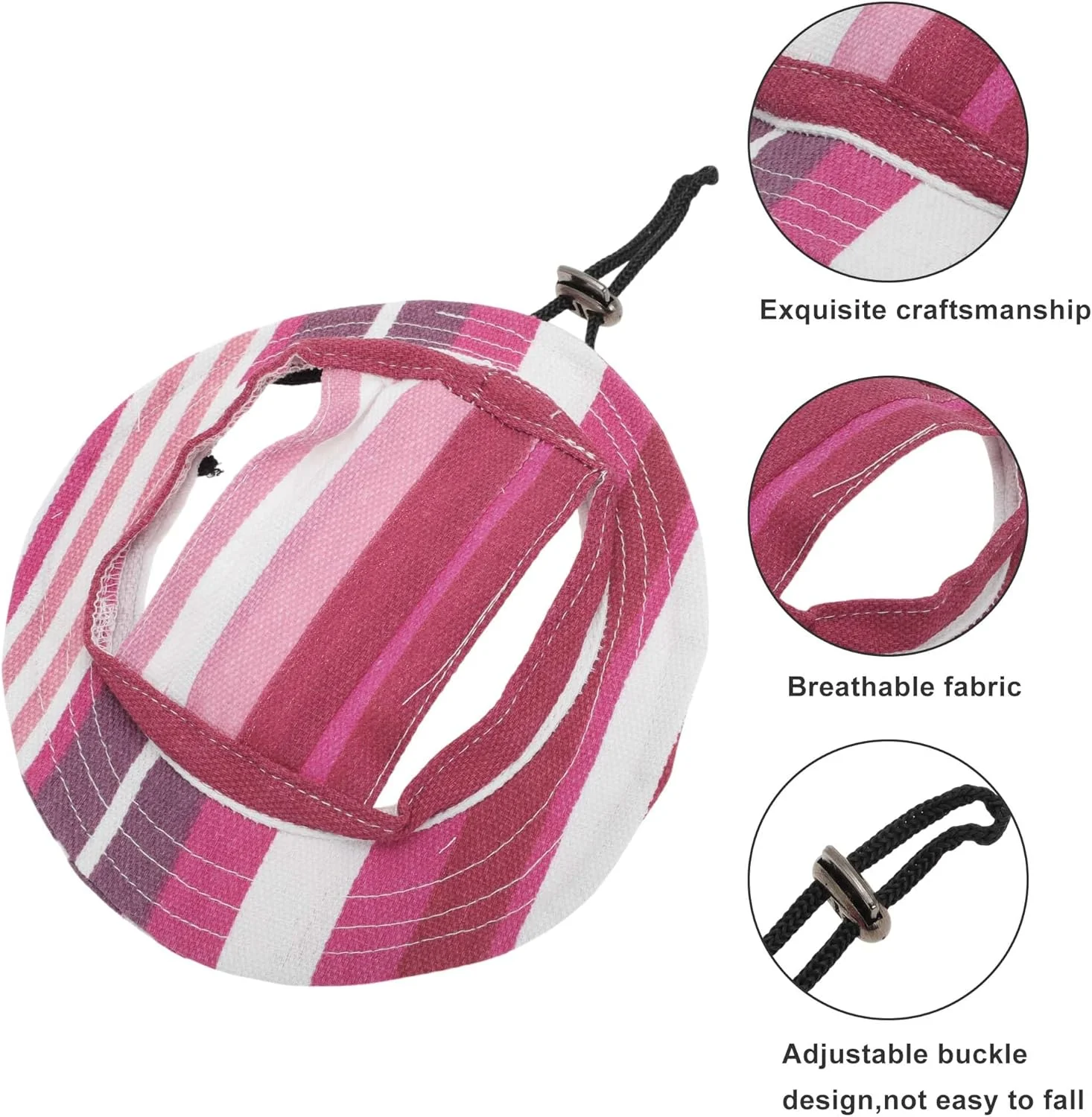 کلاه آفتابگیر سگ CAPASTEC، کلاه بیسبالی قابل تنظیم با سوراخ های گوش، کلاه آفتابگیر محافظتی تابستانی برای سگ های کوچک، گربه ها، قرمز گل رز بزرگ