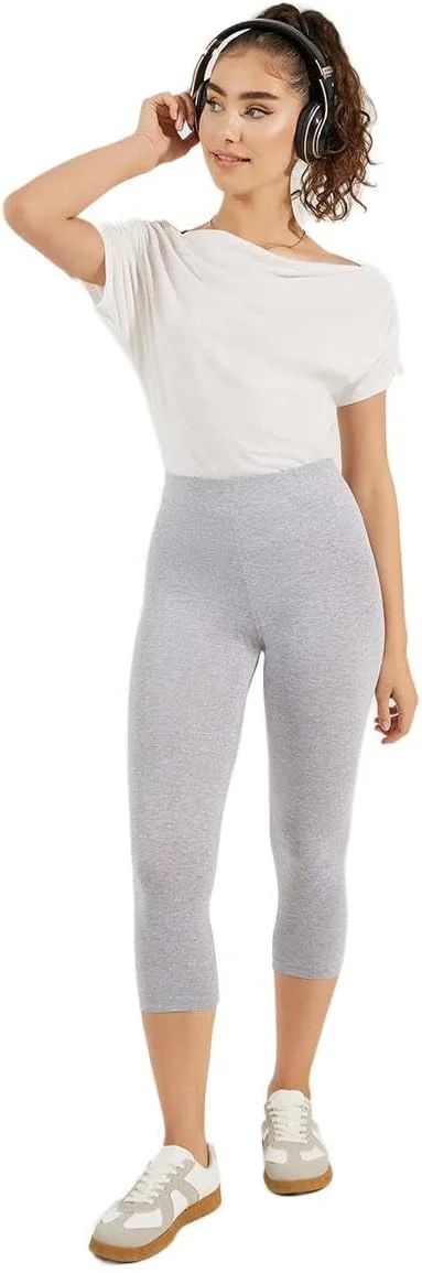 استایلی لگینگ زنانه با کمر کشی و قد سه ربع