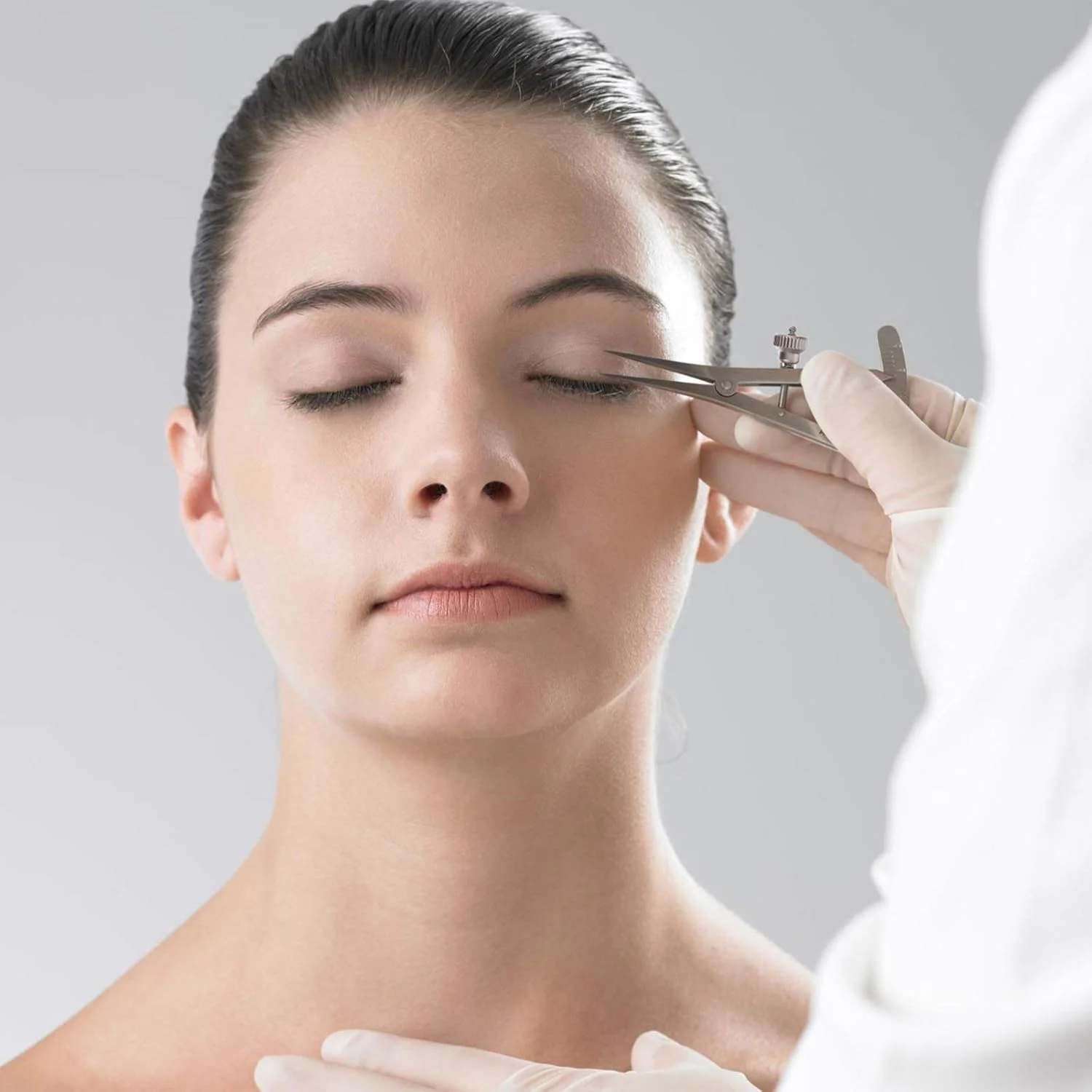 کولیس کاستروویجو دندانپزشکی 0 تا 20 میلی متر زاویه دار، خط کش اندازه گیری پلک، کولیس چشمی، ابزار جراحی