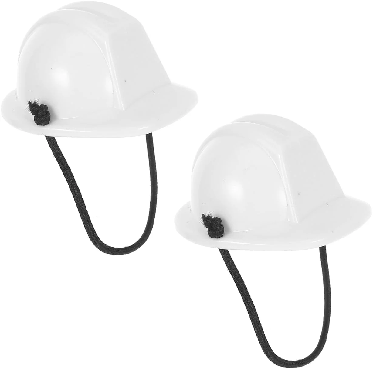 CAXUSD دو عدد کلاه ایمنی کوچک برای حیوانات خانگی و عروسک ها، کلاه سخت کوچک برای تزئینات مهمانی ساخت و ساز، پروژه های DIY، ایده آل برای حیوانات کوچک و عروسک ها