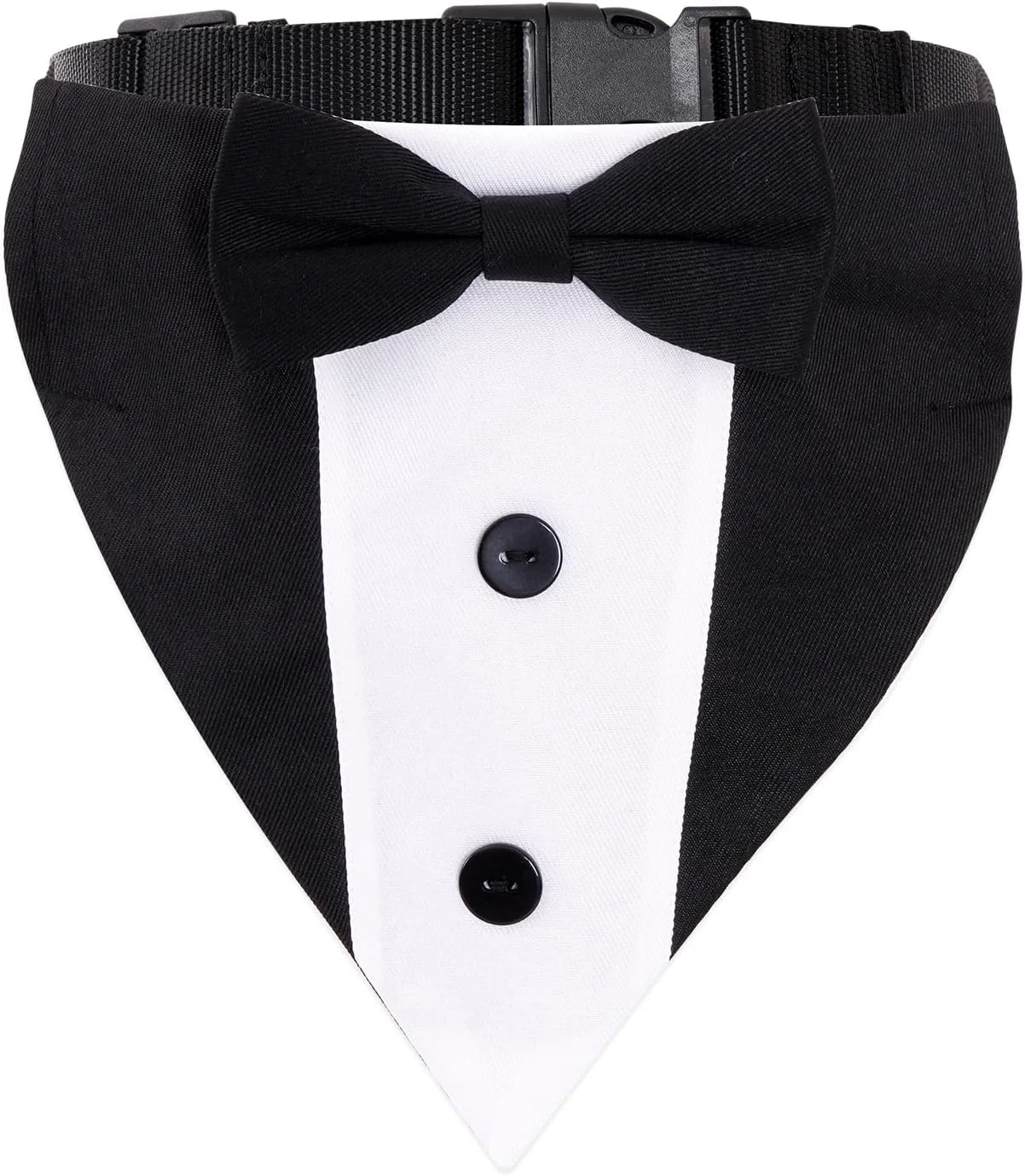 کت سگ Choyaxo با یقه دستمال گردن قابل تنظیم و پاپیون برای سگ های کوچک، متوسط و بزرگ، مناسب جشن تولد و عروسی