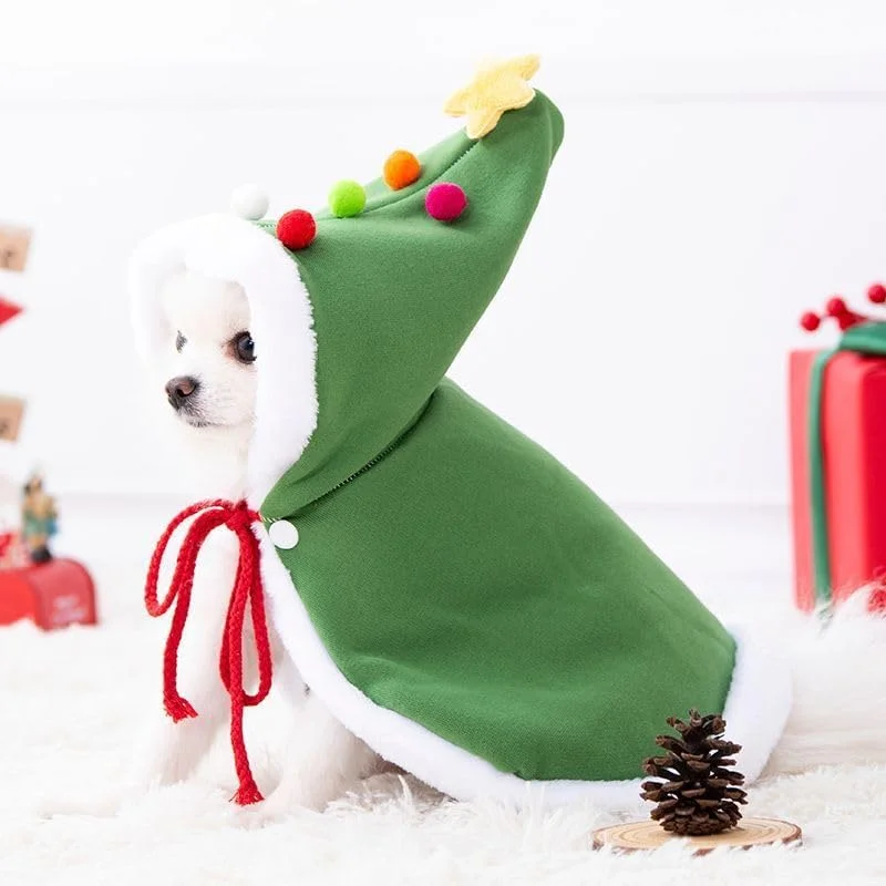 لباس حیوانات خانگی طرح درخت کریسمس (بزرگ)