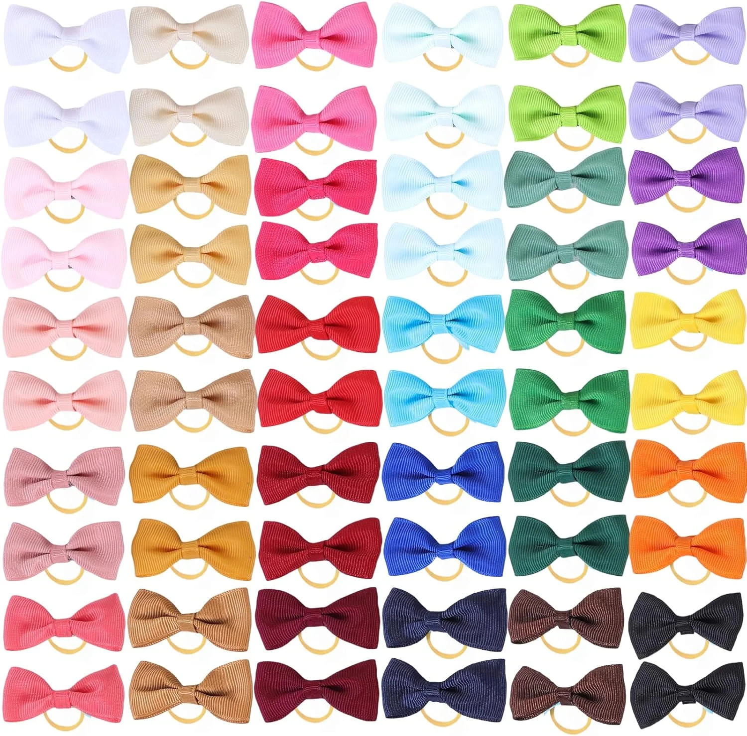 پاپیون و کش مو سگ های کوچک، لوازم جانبی مو حیوانات خانگی، پاپیون های کوچک و زیبای مو (60 عدد، مدل A)