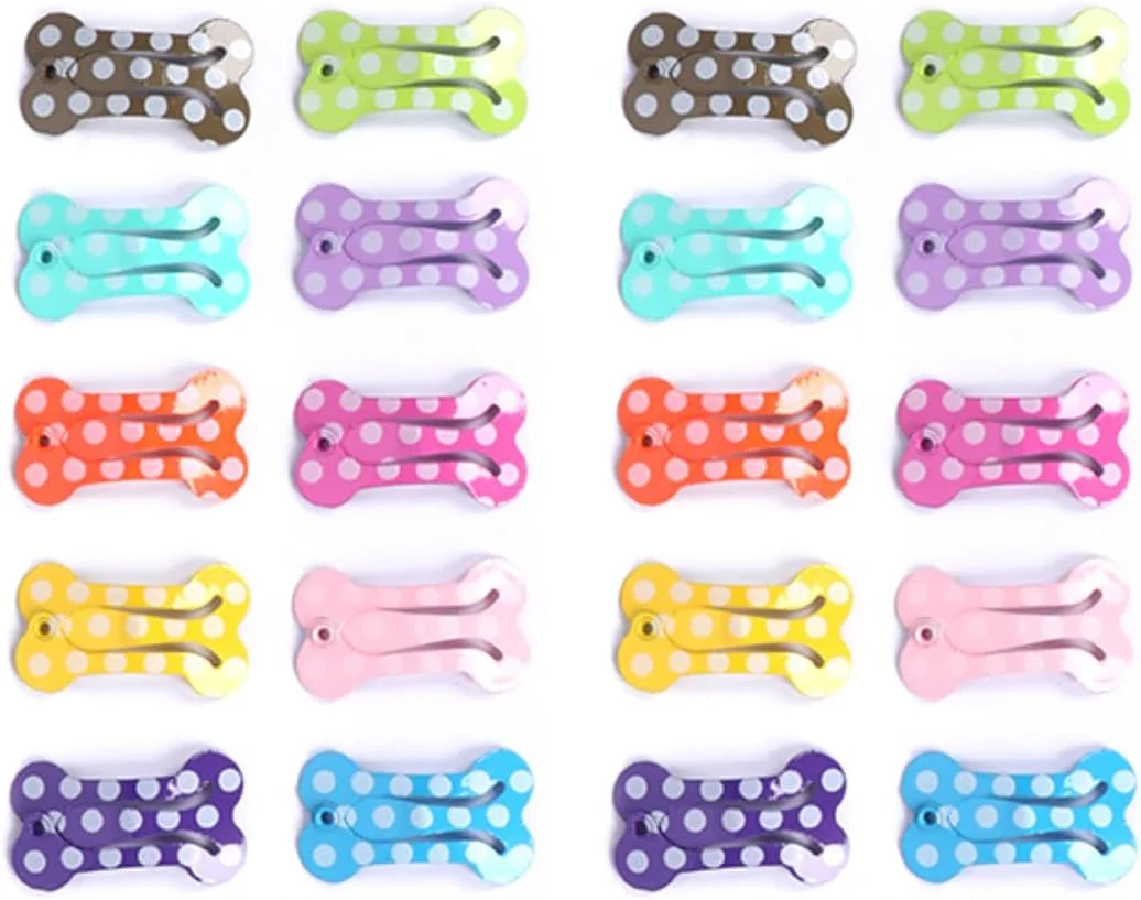 20 عدد گیره مو طرح استخوان، 2.5 سانتی متری، گیره موی کوچک، لوازم جانبی موی زیبا برای سگ، گربه، توله سگ، محصولات آرایشی حیوانات خانگی