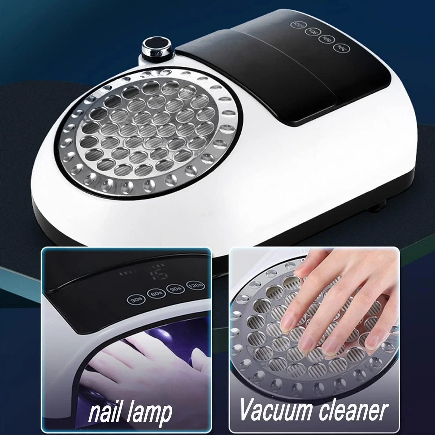 دستگاه حرفه ای 2 در 1 مانیکور X&Z-XAOY، خشک کن ژل ناخن UV 60 وات، دستگاه مکنده گرد و غبار با لامپ UV LED ناخن 126 وات، کیت دستگاه طراحی لاک ژل اکریلیک ناخن دستگاه حرفه ای 2 در 1 مانیکور X&Z-XAOY، خشک کن ژل ناخن UV 60 وات، دستگاه مکنده گرد و غبار با لامپ UV LED ناخن 126 وات، کیت دستگاه طراحی لاک ژل اکریلیک ناخن