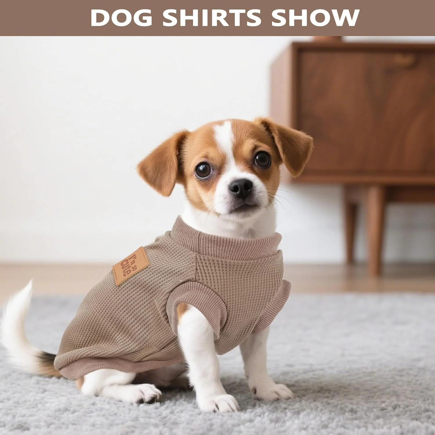 ست 2 عددی تیشرت سگ، لباس سگ برای سگ های کوچک، تیشرت های توله سگ وافل تابستانی، لباس های نرم و بدون آستین حیوانات خانگی، لباس سگ سبک وزن متوسط ​​بزرگ، لباس گربه (بنفش + خاکی، خیلی کوچک)