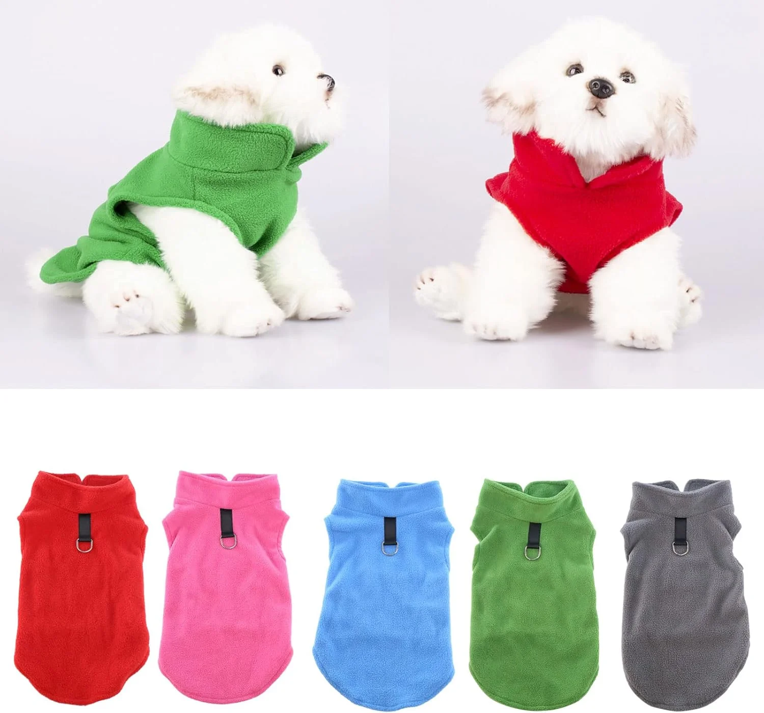 لباس گرم سگ و گربه، کت کلاه دار زمستانی، جلیقه پاییزی با سگک قلاده، جلیقه حیوانات خانگی سازگار با پوست