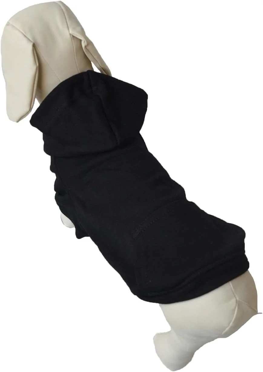 لباس سگ داشهوند، هودی و سویشرت پاییزی زمستانی برای سگ های داشهوند (مشکی، L)