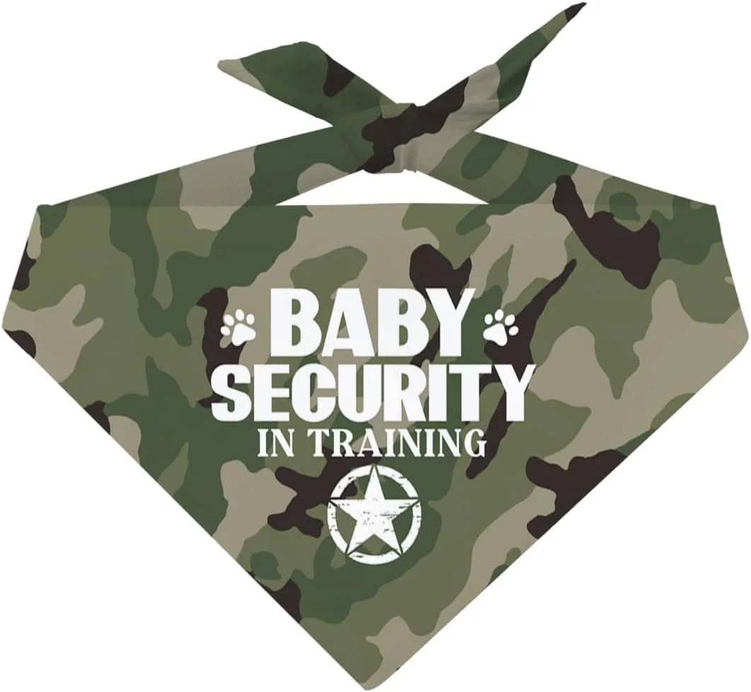 دستمال گردن سگ راحت، شال چاپی طرح استتار برای سگ های کوچک، متوسط و بزرگ، هدیه سگی پسرانه دخترانه برای جشن تولد، دستمال گردن سگ امنیتی کودک، 63.5x43.18 سانتی متر