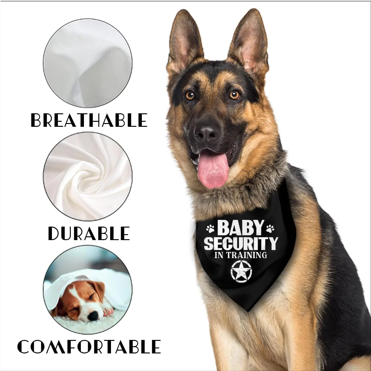 دستمال گردن سگ راحت، لوازم جانبی دستمال سر برای سگ های کوچک، متوسط و بزرگ، هدیه سگ برای پسران و دختران برای جشن تولد، دستمال گردن سگ امنیتی کودک