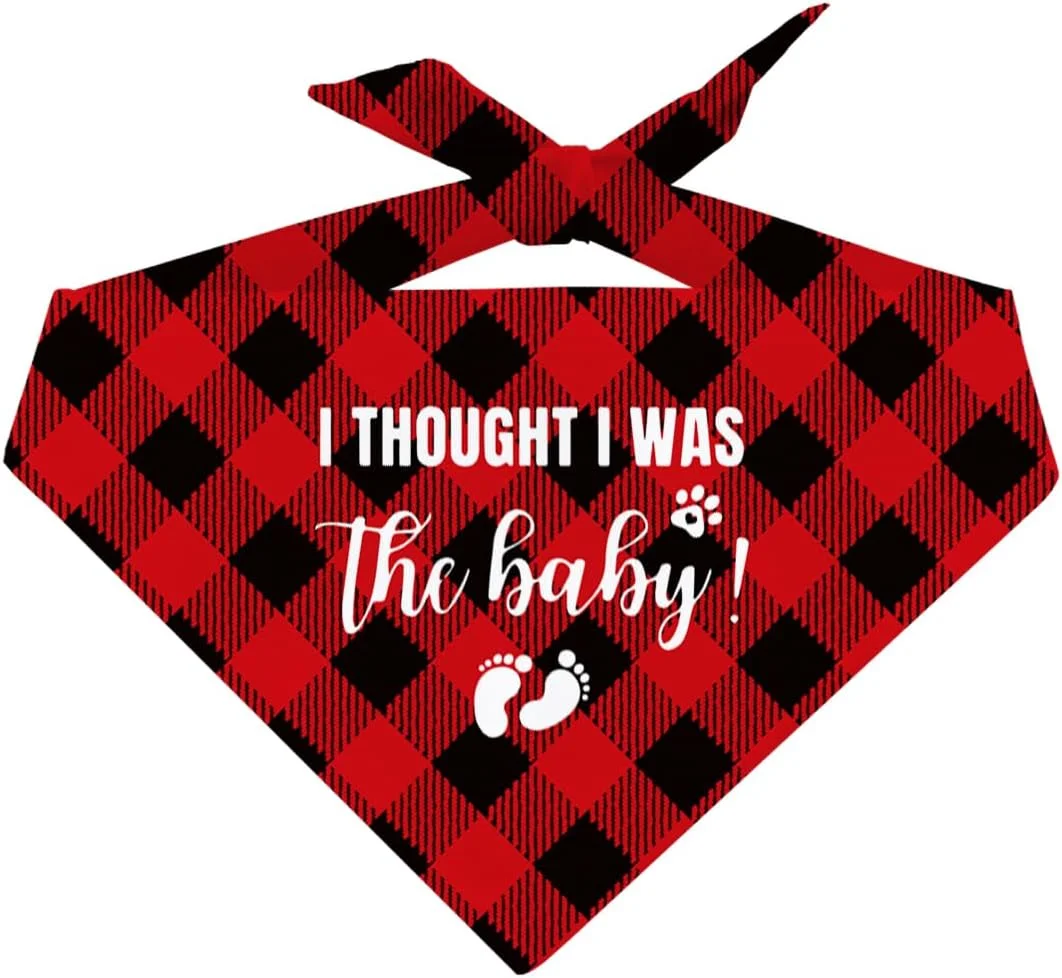 دستمال گردن حیوانات خانگی راحت، شال سگ با طرح چهارخانه کلاسیک قرمز مشکی برای سگ ها و گربه های کوچک، متوسط و بزرگ، هدیه لوازم جانبی شال حیوانات خانگی برای جشن تولد