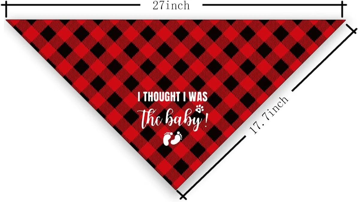 دستمال گردن حیوانات خانگی راحت، شال سگ با طرح چهارخانه کلاسیک قرمز مشکی برای سگ ها و گربه های کوچک، متوسط و بزرگ، هدیه لوازم جانبی شال حیوانات خانگی برای جشن تولد