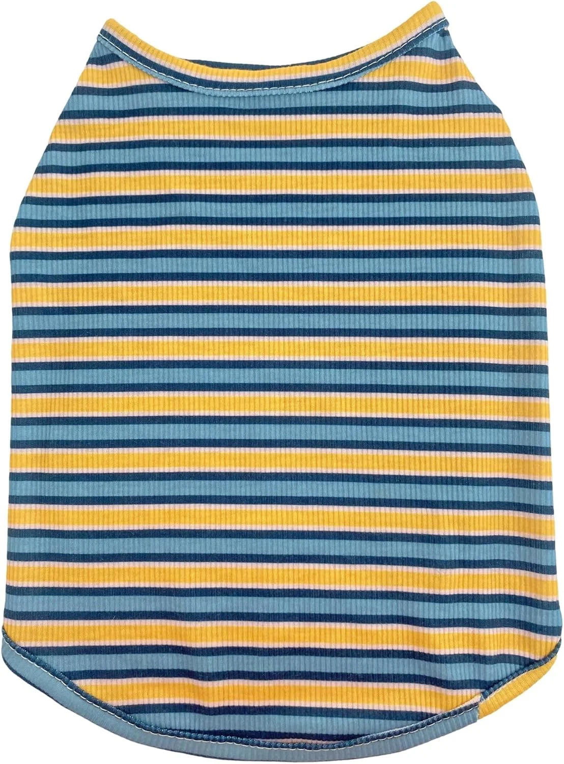 تی‌شرت سگانه راه راه تابستانی با طرح رترو مناسب سگ‌های کوچک و متوسط، لباس نرم و تنفس‌پذیر برای توله سگ‌های دختر و پسر