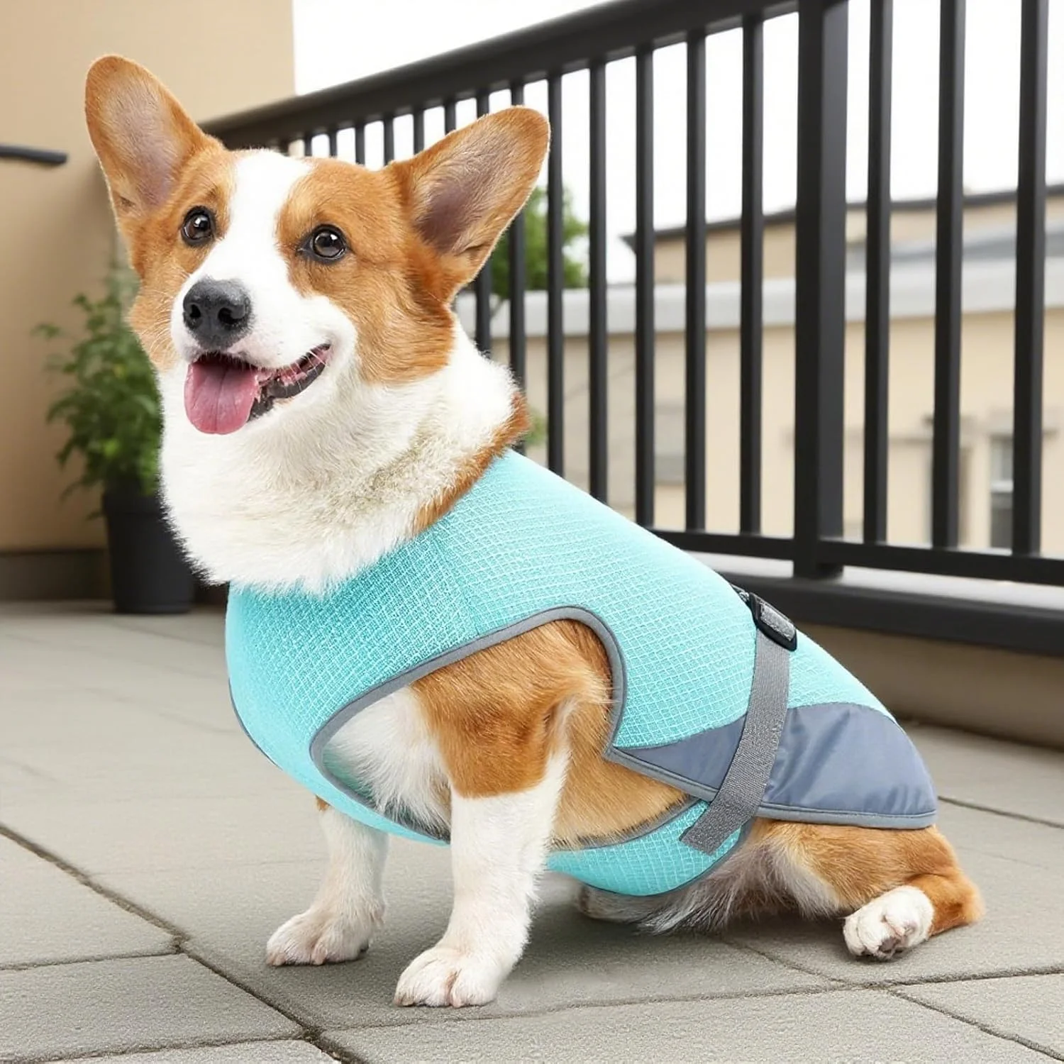 جلیقه خنک کننده سگ - جلیقه تابستانی خنک کننده سگ، ژاکت قابل تنظیم و تنفسی محافظت در برابر اشعه ماوراء بنفش برای پیاده روی، کمپینگ، مسافرت، تمرین، ساحل و فعالیت های خارج از منزل