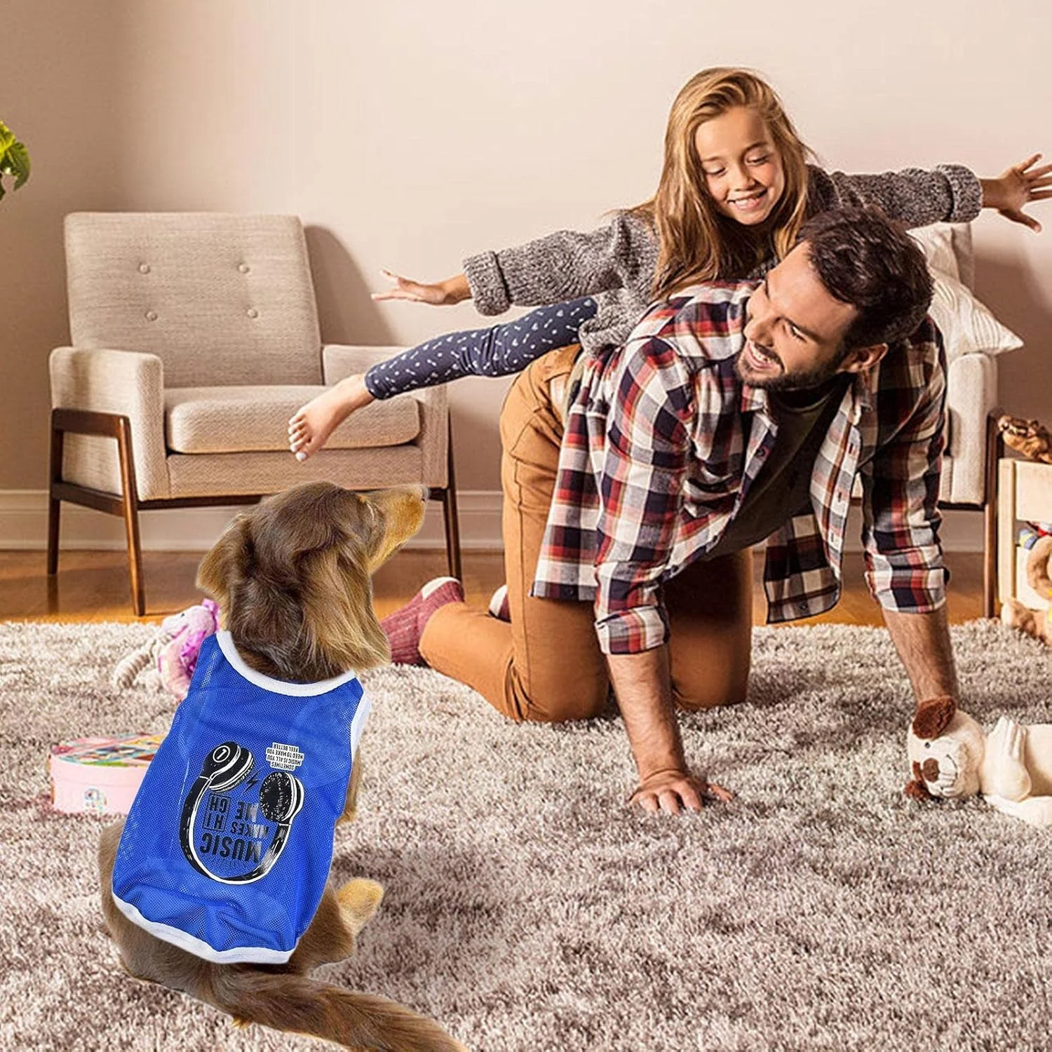 جلیقه خنک کننده سگ | جلیقه خنک کننده با قابلیت گردش هوا برای حیوانات خانگی، مناسب برای تمرین و پیاده روی سگ، مناسب برای سگ های کوچک، متوسط و بزرگ