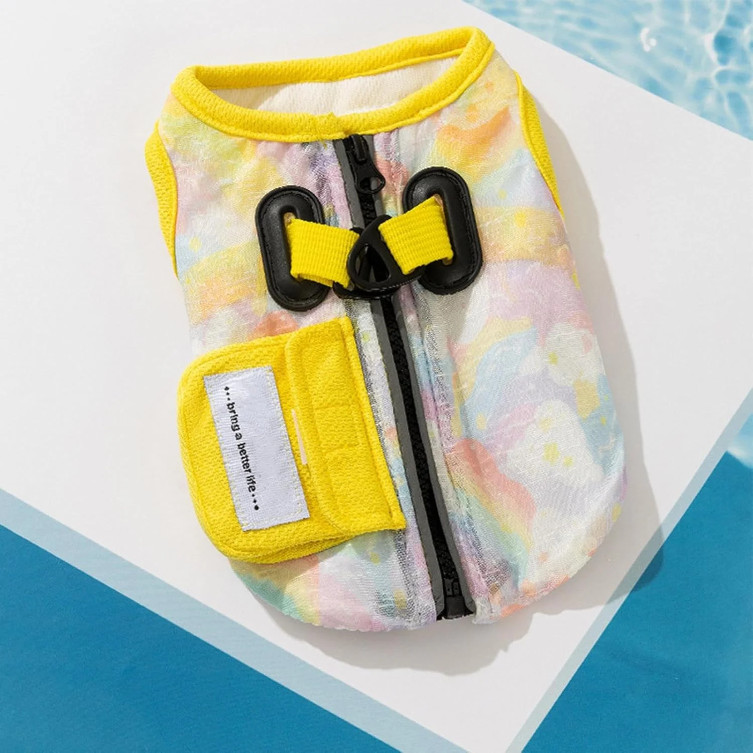 جلیقه خنک کننده سگ، جلیقه یخی حیوانات خانگی، لباس بدون آستین با حلقه D برای فعالیت های خارج از منزل در هوای گرم، مسافرت با ماشین، بازدید از پارک، بازی در حیاط خلوت، پیاده روی های تابستانی