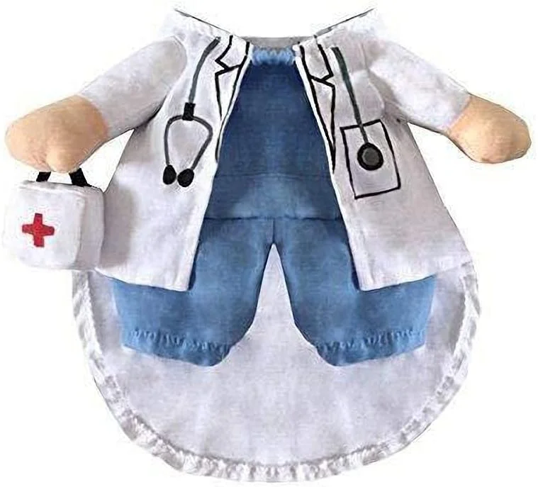 لباس سگ و گربه طرح دکتر و پرستار، لباس جین سگ، لباس خنده دار گربه، لباس فرم