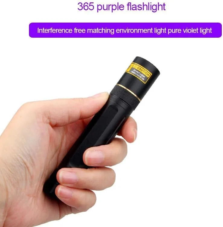 چراغ قوه UV TERRIFI، چراغ قوه نور سیاه UV 365 نانومتری برای تشخیص ادرار حیوانات خانگی و خشک کردن رزین (چراغ قوه UV + شارژر + باتری 18650) چراغ قوه UV TERRIFI، چراغ قوه نور سیاه UV 365 نانومتری برای تشخیص ادرار حیوانات خانگی و خشک کردن رزین (چراغ قوه UV + شارژر + باتری 18650)