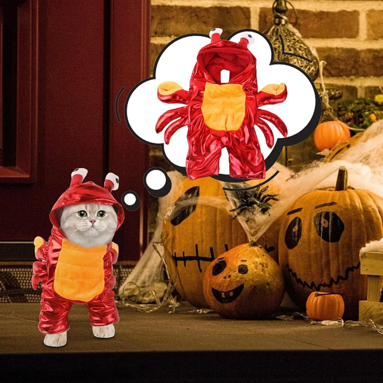 لباس سگ، لباس خرچنگ سگ برای هالووین | لباس لوازم حیوانات خانگی برای توله سگ گربه مهمانی ترفند یا درمان پیاده روی عکس در فضای باز جشن ها لباس سگ، لباس خرچنگ سگ برای هالووین | لباس لوازم حیوانات خانگی برای توله سگ گربه مهمانی ترفند یا درمان پیاده روی عکس در فضای باز جشن ها