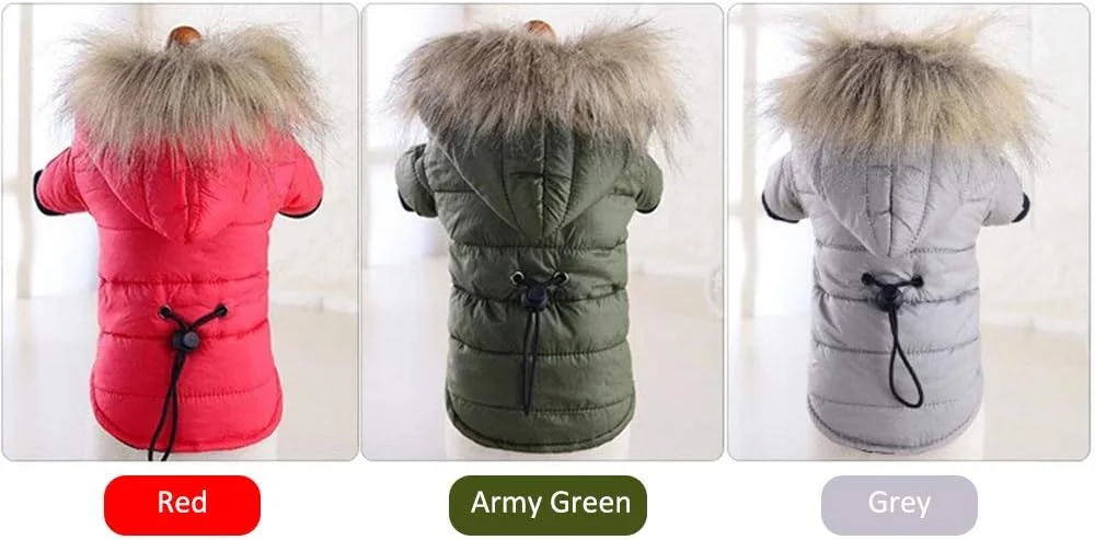 لباس گرم و نرم زمستانی حیوانات خانگی با الیاف پنبه‌ای PP و مخمل اسفنجی