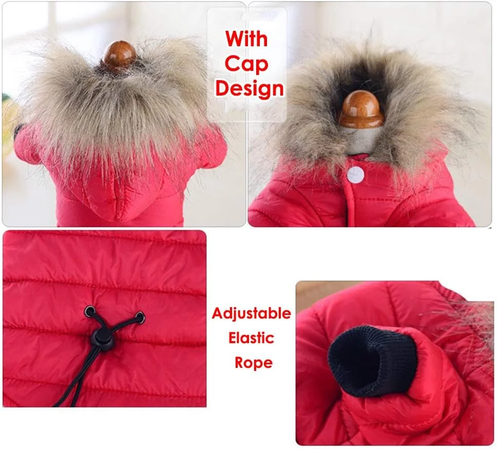 لباس گرم و نرم زمستانی حیوانات خانگی با الیاف پنبه‌ای PP و مخمل اسفنجی