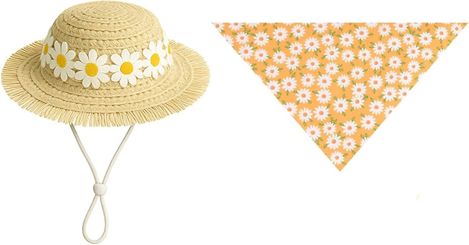 کلاه حصیری تزئینی حیوانات خانگی طرح زنبور، مناسب مهمانی و دکوراسیون، رنگ زرد کلاه حصیری تزئینی حیوانات خانگی طرح زنبور، مناسب مهمانی و دکوراسیون، رنگ زرد